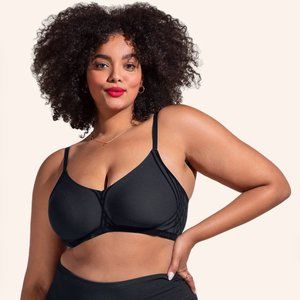 NEVER WORN: Honeylove Wire-Free Black Silhouette Bra - NWT!